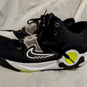 Nike  Black and White Sneakers with Neon Accents